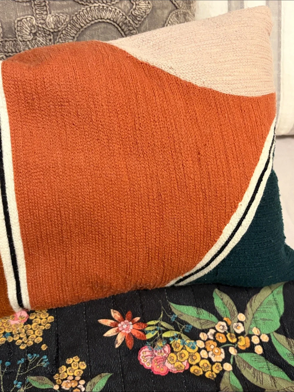 West Elm textured woven